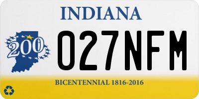 IN license plate 027NFM