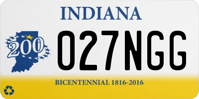 IN license plate 027NGG