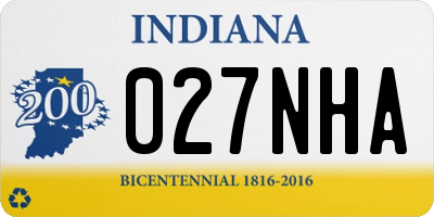 IN license plate 027NHA