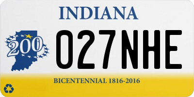 IN license plate 027NHE