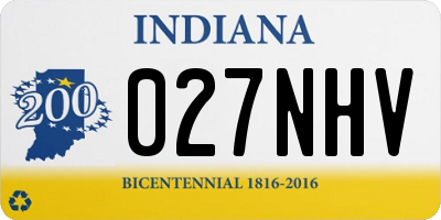 IN license plate 027NHV