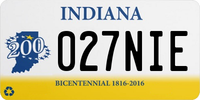 IN license plate 027NIE