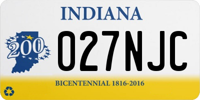 IN license plate 027NJC