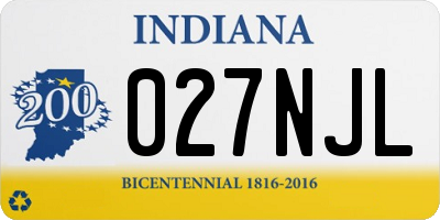 IN license plate 027NJL
