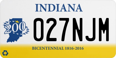 IN license plate 027NJM