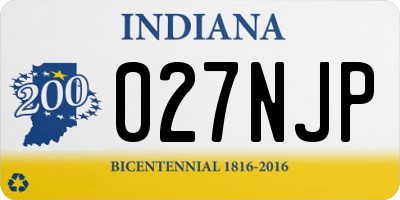 IN license plate 027NJP