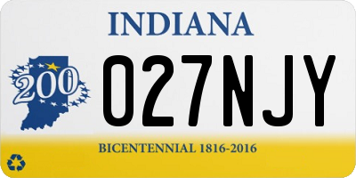 IN license plate 027NJY