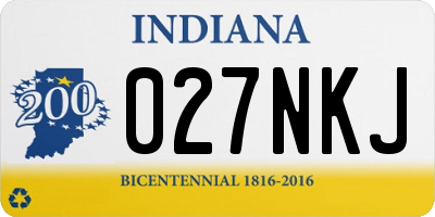 IN license plate 027NKJ