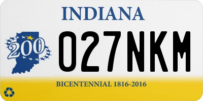 IN license plate 027NKM