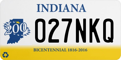 IN license plate 027NKQ