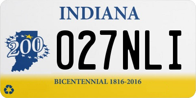 IN license plate 027NLI