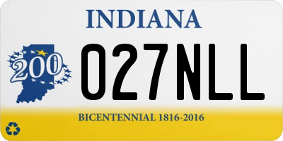 IN license plate 027NLL