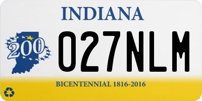 IN license plate 027NLM