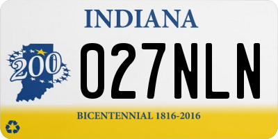 IN license plate 027NLN