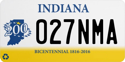 IN license plate 027NMA