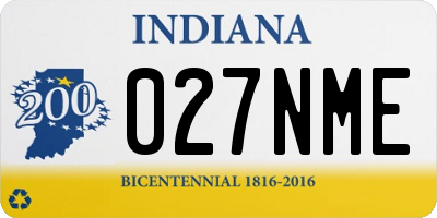 IN license plate 027NME