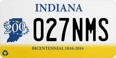 IN license plate 027NMS