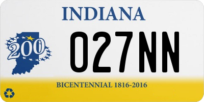 IN license plate 027NN