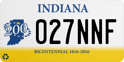 IN license plate 027NNF
