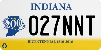 IN license plate 027NNT