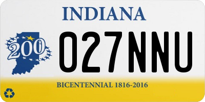 IN license plate 027NNU