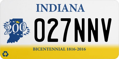 IN license plate 027NNV