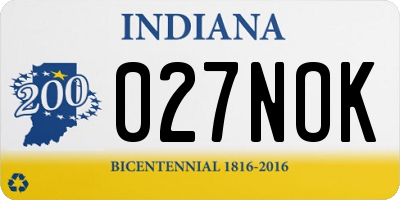 IN license plate 027NOK