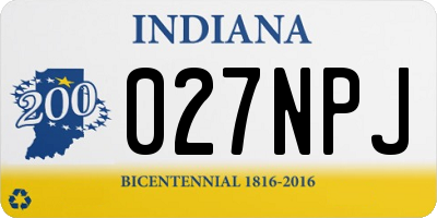 IN license plate 027NPJ