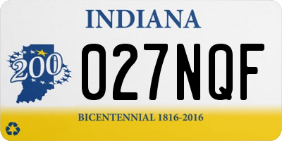 IN license plate 027NQF