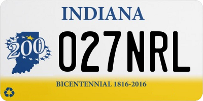 IN license plate 027NRL