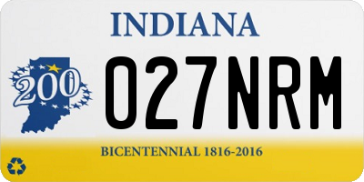 IN license plate 027NRM