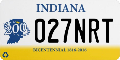 IN license plate 027NRT