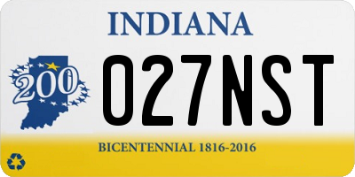 IN license plate 027NST