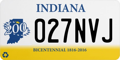 IN license plate 027NVJ