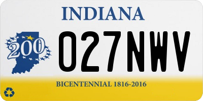 IN license plate 027NWV