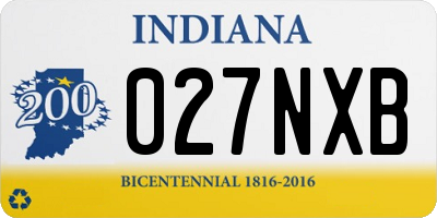 IN license plate 027NXB
