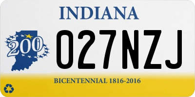 IN license plate 027NZJ
