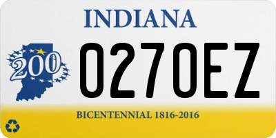 IN license plate 027OEZ