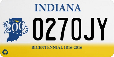 IN license plate 027OJY