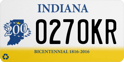 IN license plate 027OKR