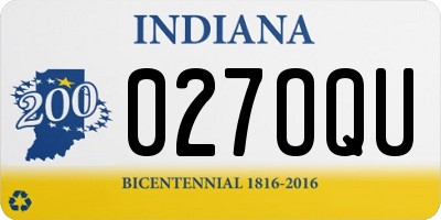 IN license plate 027OQU