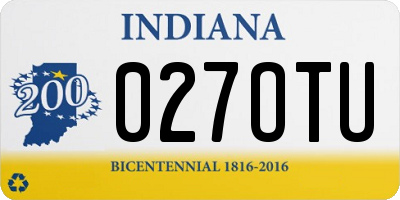 IN license plate 027OTU