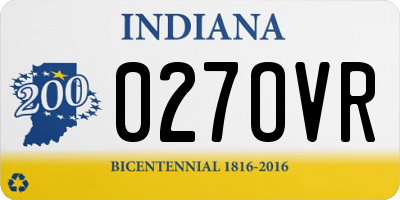 IN license plate 027OVR