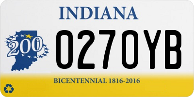 IN license plate 027OYB