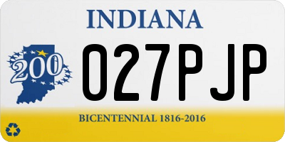 IN license plate 027PJP