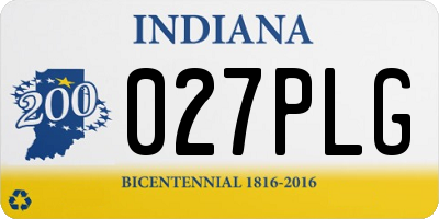 IN license plate 027PLG