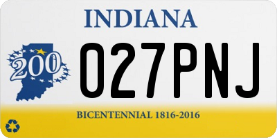 IN license plate 027PNJ