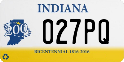 IN license plate 027PQ