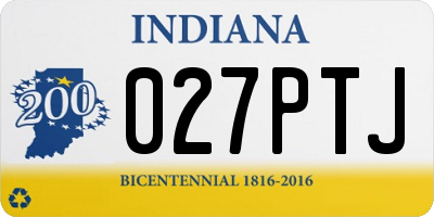 IN license plate 027PTJ