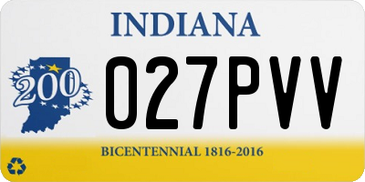 IN license plate 027PVV